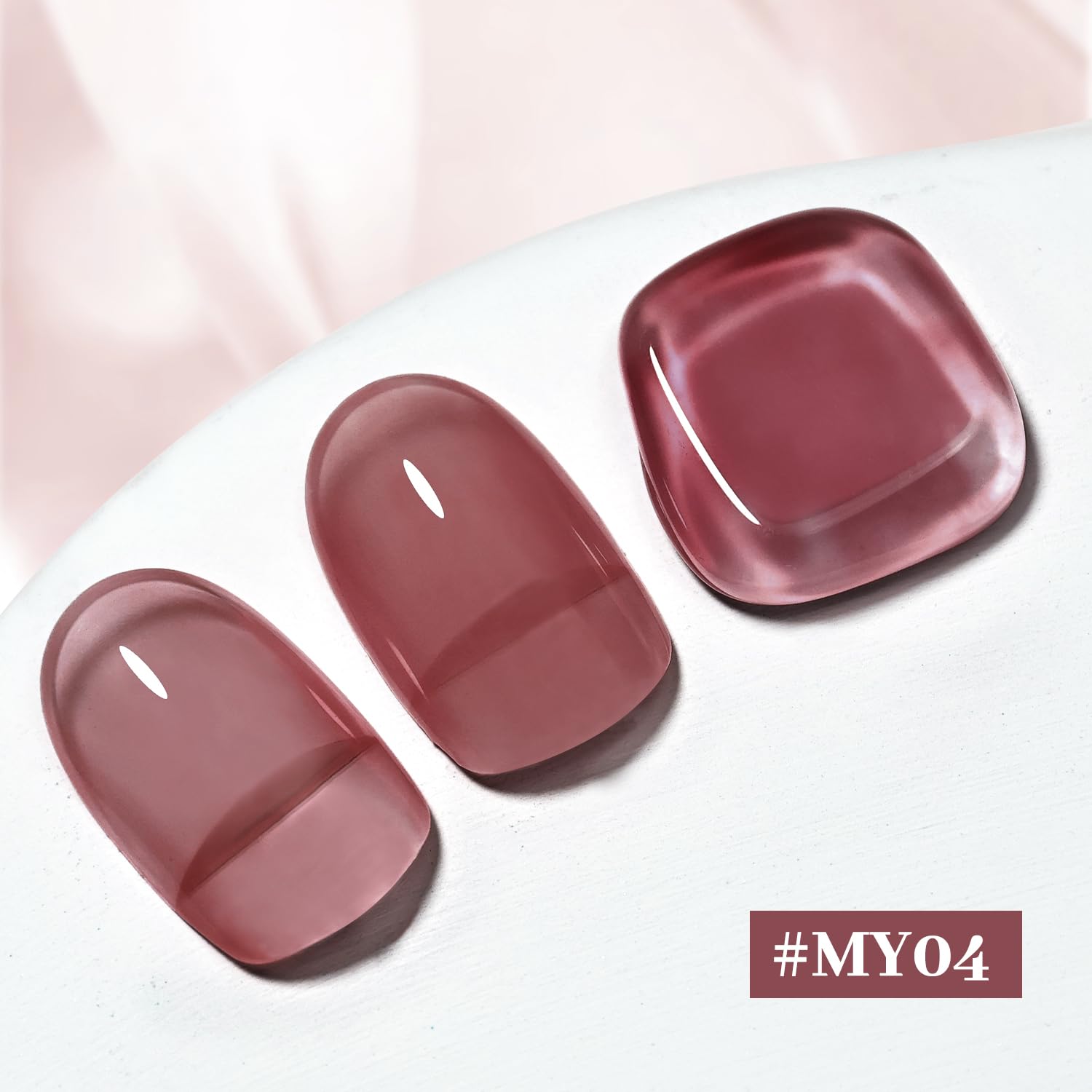 16.5ml Jelly Mauve Red Nail Polish Large Volume Quick Dry Nail Polish, Long Lasting Shine, Fingernail Toenail Nail Art DIY Home Travel Nail Art Gift-BrightBean Baby