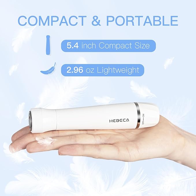 Nose Hair Trimmer for Women and Men, 3-in-1 Electric Facial Hair Removal Rechargeable Portble Waterproof Face Shaver Razor for Nose Ear Eyebrow Peach-Fuzz Lips Chin FT3001-BrightBean Baby