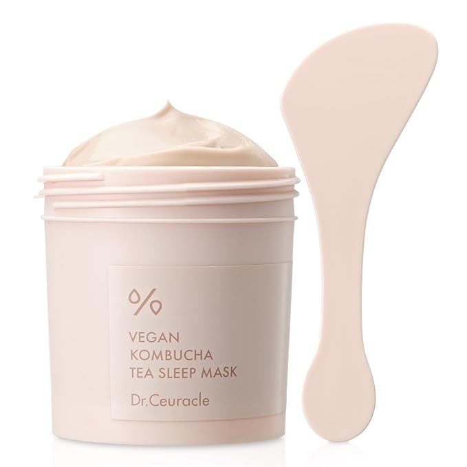 Dr.Ceuracle Vegan Kombucha Tea Sleeping Mask - Hydrating Overnight Face Mask with Niacinamide, Bakuchiol, Ceramide, Korean Skincare (100 g / 3.52 oz.)-BrightBean Baby