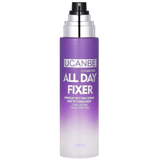 UCANBE Makeup Setting Spray - Matte Finishing Spray Long Lasting Face Mist, Oil Control Lightweight Hydrate Make Up Spray, 6.7 Fl Oz Large Size-BrightBean Baby