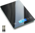 Nicewell Food Scale Digital Weight Grams and oz, 22lb Kitchen Scale for Cooking Baking, 1g/0.1oz Precise Graduation, Sleek Tempered Glass Platform (Black)