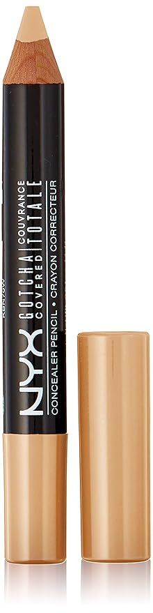 NYX Professional Makeup Gotcha Covered Concealer Pen, Beige, 0.04 Ounce-BrightBean Baby