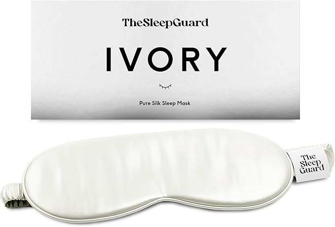 Pure Silk Sleep Mask [100% 6A Mulberry Silk, 22 Momme] Light Blocking Travel Essentials. Eye Masks for Sleeping. Black Oeko-Tex Blindfold. Eye Covers for Men & Women-BrightBean Baby