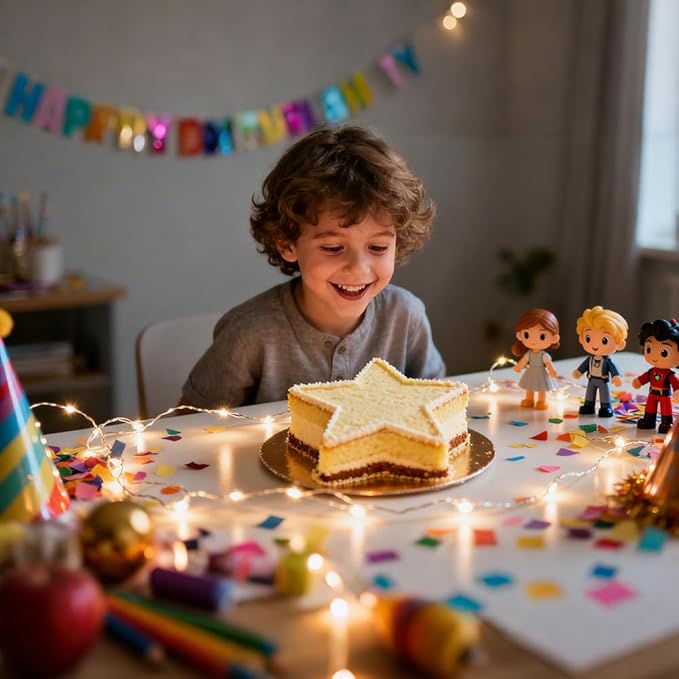 2 Pcs Star Shaped Cake Pans, 10 Inch Silicone Cake Molds, Silicone Baking Mold, Flexible Nonstick Baking Pans for Cakes, Cheese Cakes and Chocolate Cake - Pink