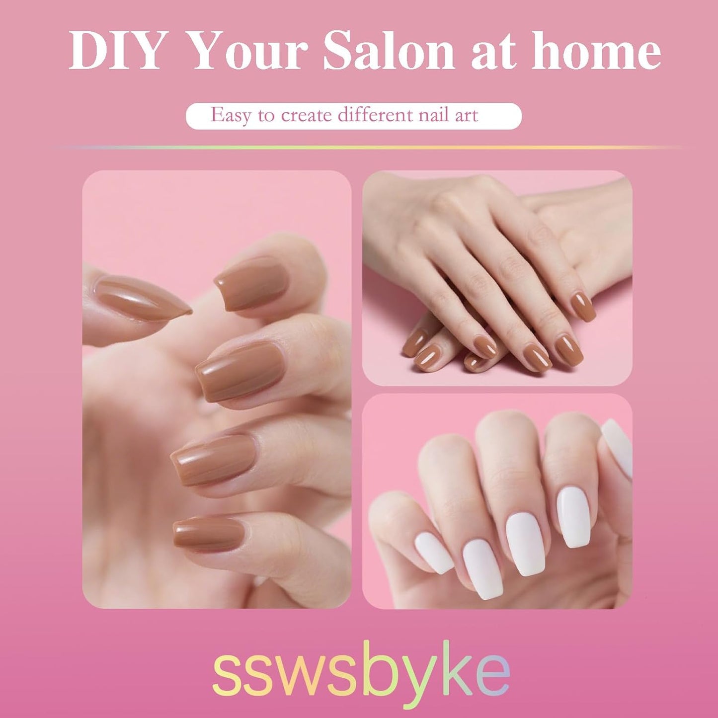 Extra Short Coffin Nail Tips, SSWSBYKE 300pcs 15 Sizes Gel Acrylic Nail Tips for Full Cover Pre-Shaped Fake Nails Tips Half Matte Press On Nails for Extension Home DIY Salon-BrightBean Baby