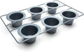 Fox Run Non-Stick Popover Pan, 6 Cup Yorkshire Pudding Pan, Grey