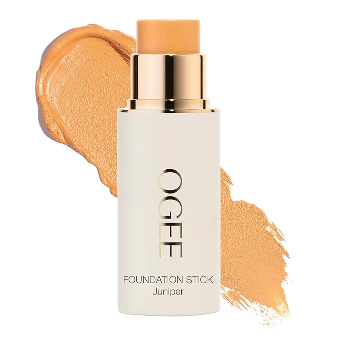 Ogee Sculpted Complexion Foundation Stick (Juniper 3.75W - Medium Light Tan, Olive Undertones) Full Coverage Foundation Makeup - Instantly Balance & Even Complexion - 70% Organic Ingredients-BrightBean Baby