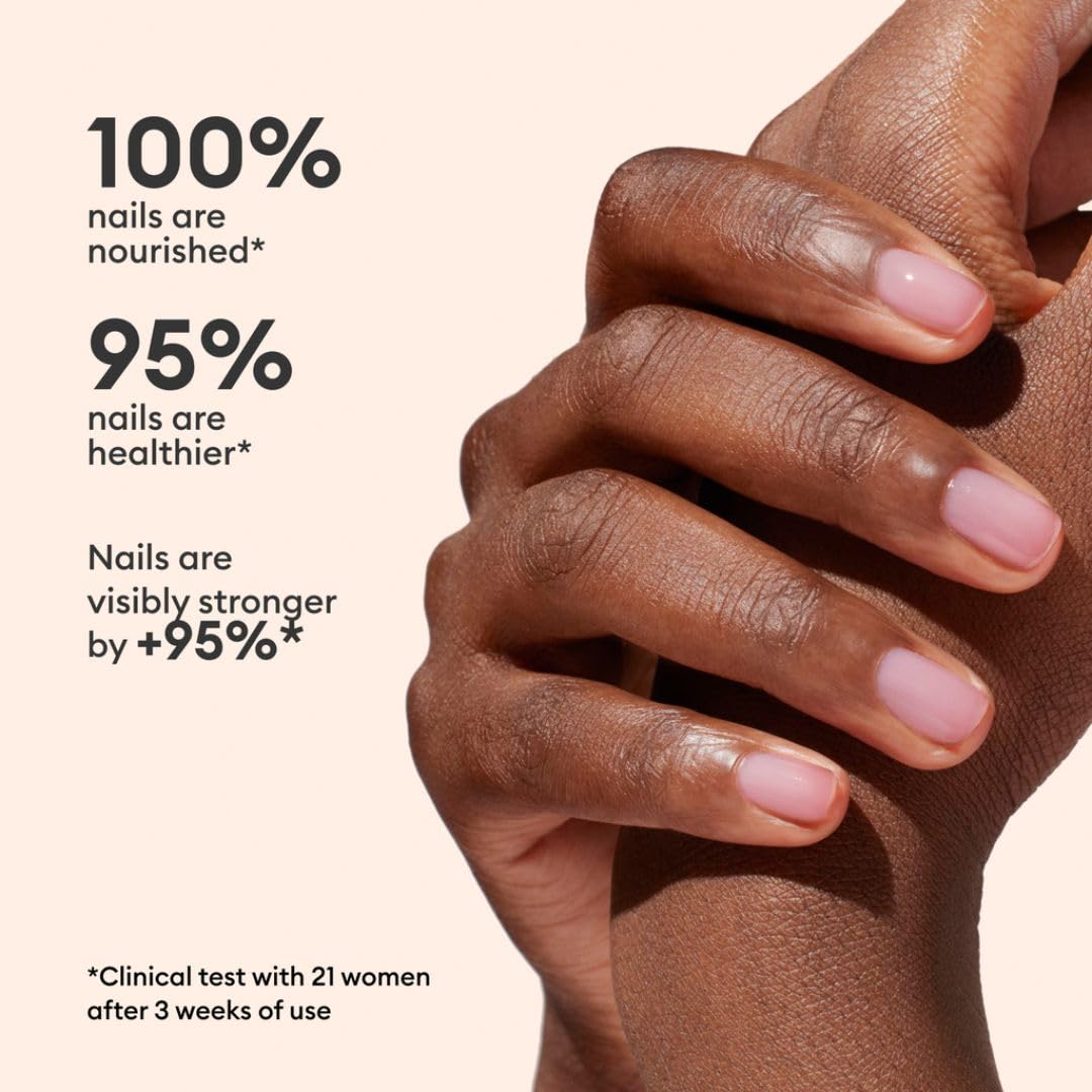 Manucurist Active Glow Blueberry All-in-One Perfecter Nail Polish & Care - No Lamp - Vegan & Made in France Ultra-Glowy Rose Mirror-Like Shine - Nail Concealer & Care - Plant-Based Ingredients-BrightBean Baby