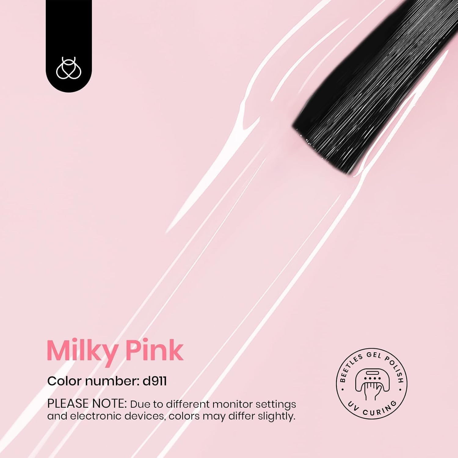 beetles Gel Polish 3 Pcs 15ml No Wipe Gel Top and Base Coat Bubble Bath Gel Polish Soak Off Uv Lamp-Long Lasting Glossy Top Base Gel Milky Pink Gel Nail Polish Jelly Gel Polish Set for Women-BrightBean Baby