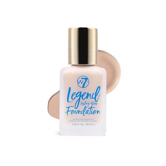 W7 Legend Foundation - Creamy Liquid Foundation for Poreless, Semi-Matte Medium Coverage - 28ml (Fresh Beige)-BrightBean Baby