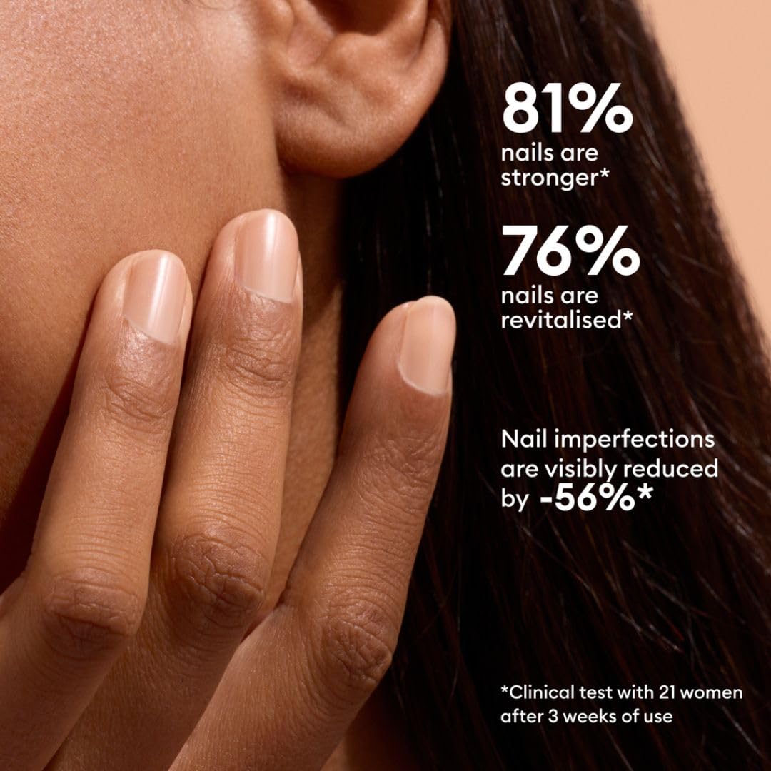 Manucurist Active Smooth 02 Nail Concealer Polish & Care - 2 in 1 Nude Nail Polish : Nail Strengthener and Growth - Nail Concealer - Ridge Filler for Nails - Natural Nail Polish - Golden Finish-BrightBean Baby