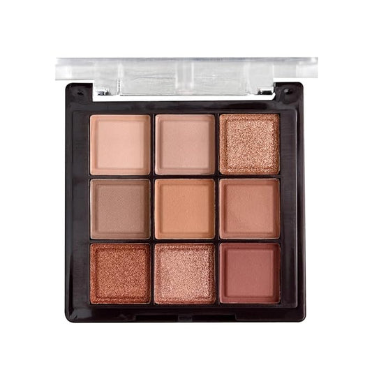 K'APEINE Eyeshadow Palette 9-Colors Nude Eye Shadow Palette Natural Brown Eyeshadows Palette Makeup Cool-Toned Highly Pigmented Eyeshadow for Eyes Long Lasting Naturing-Looking-BrightBean Baby