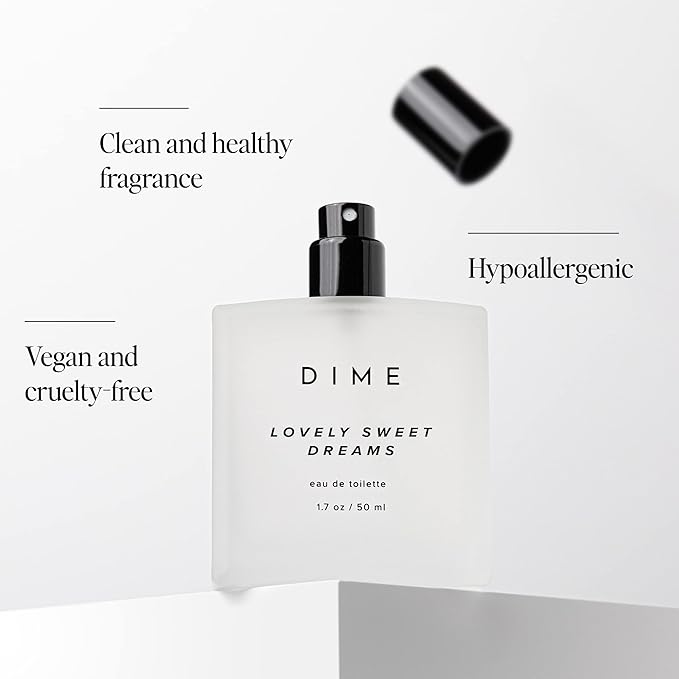 Dime Beauty Perfume Lovely Sweet Dreams, 1.7 oz / 50 ml - Warm Vanilla and Floral Scent, Hypoallergenic, Clean Perfume, Eau de Toilette For Women (Packaging May Vary)-BrightBean Baby