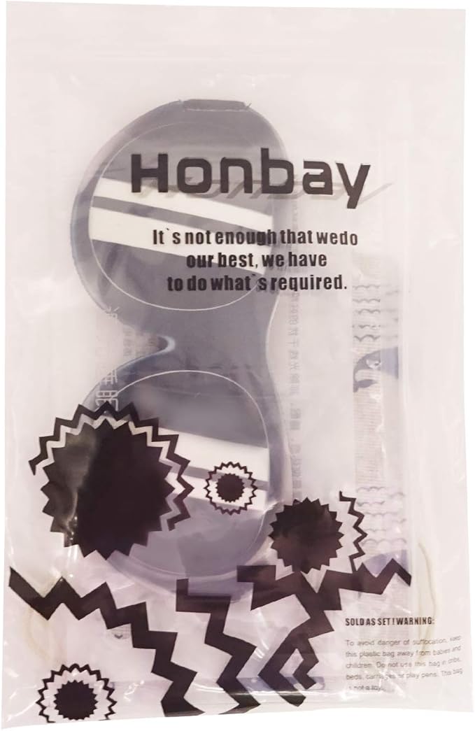 Honbay 3D Funny Eyeshade Soft Sleep Eye Mask with Adjustable Head Strap for Travel, Game, Party, Rest, Sleeping(Sunglasses)-BrightBean Baby