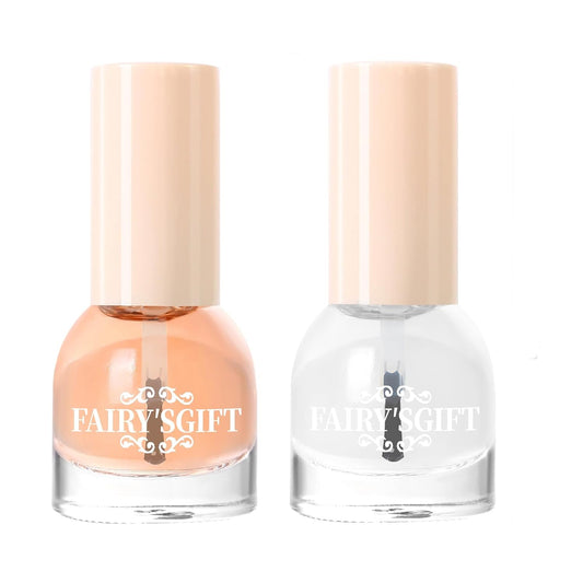 Major Dijit Base and Top Coat Nail Polish Set, 2Pcs No Wipe Shiny Top Coat for Fingernail Air Dry Clear Nail Polish Long Lasting Nail Protective DIY at Home (Base Coat Shiny Top Coat, 10 ML)-BrightBean Baby