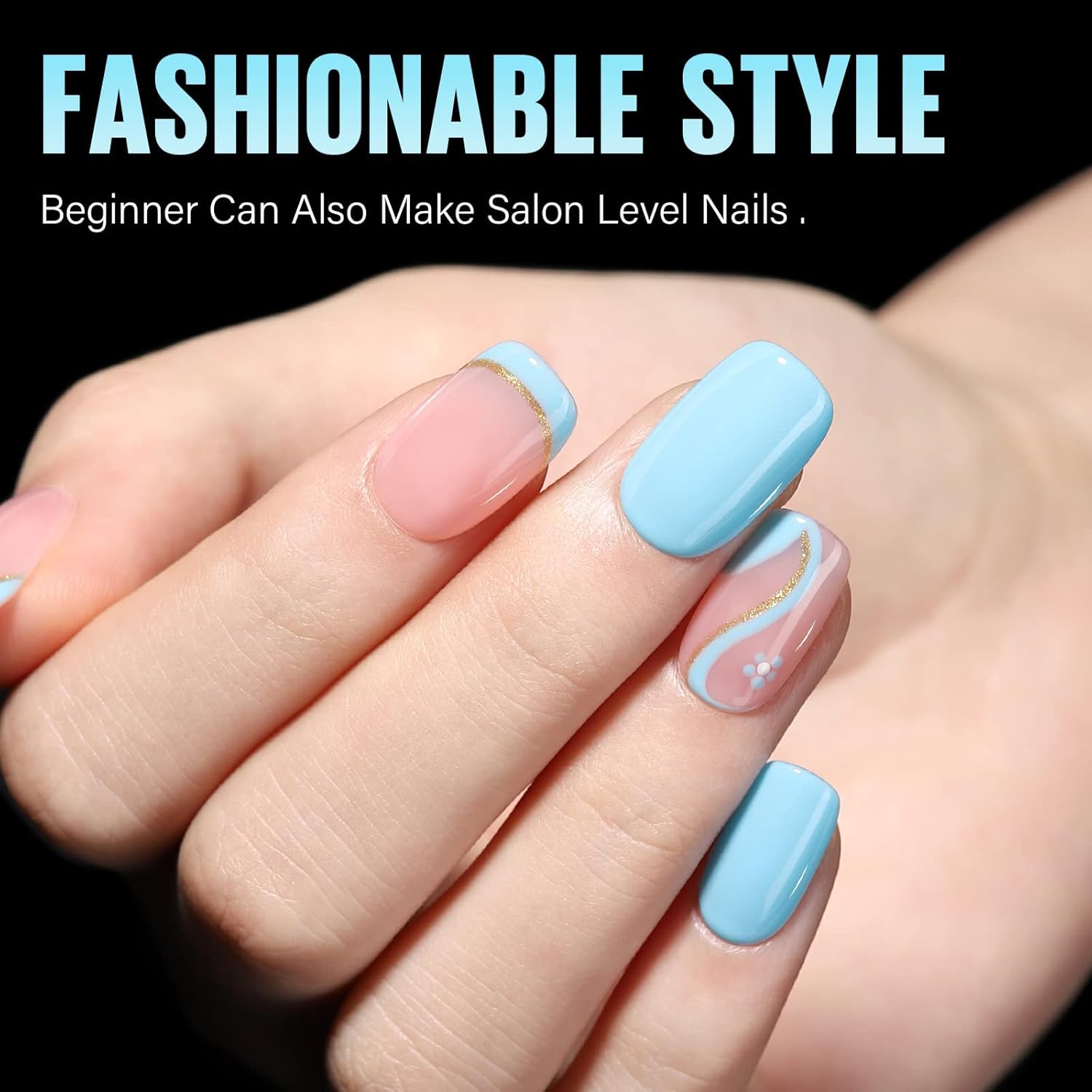 TOMICCA Short Oval Nail Tips, 240Pcs 15Sizes Double Sided Matte Nail Tips for Manicure, Acrylic Full Cover Fake False Press on Nails for Home DIY Art-BrightBean Baby