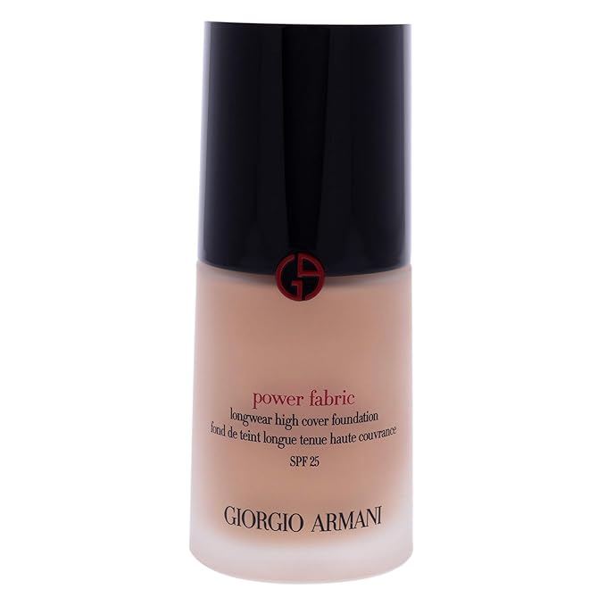 GIORGIO ARMANI Power Fabric Longwear High Cover Foundation SPF 25, # 5 Light, Neutral, 30 ml-BrightBean Baby