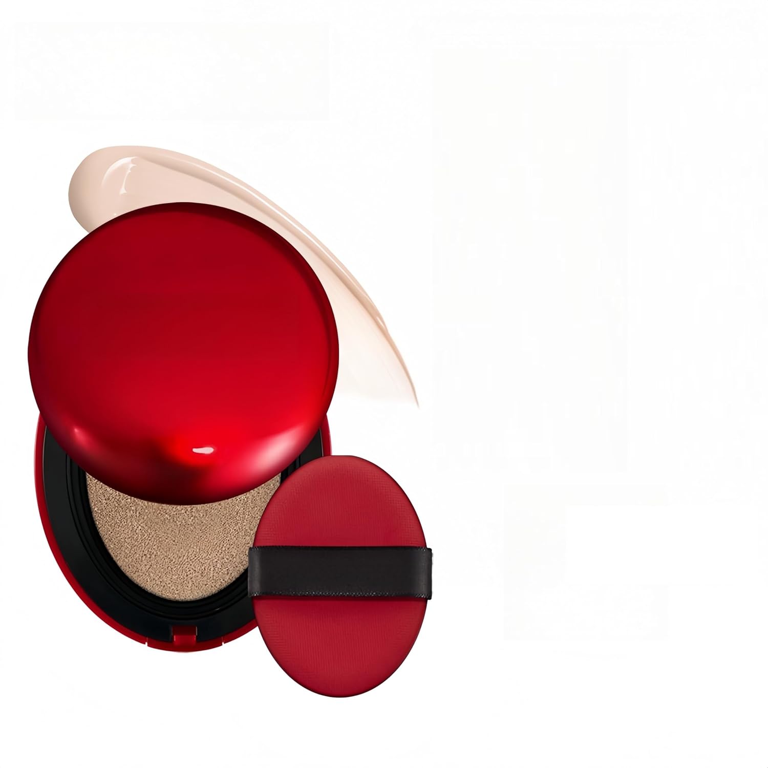 MAEPEOR Cushion Foundation 9 Colors Full Coverage Weightless Satin Glow Foundation Hydrating Long-Lasting Cushion BB Cream (Color 02)-BrightBean Baby