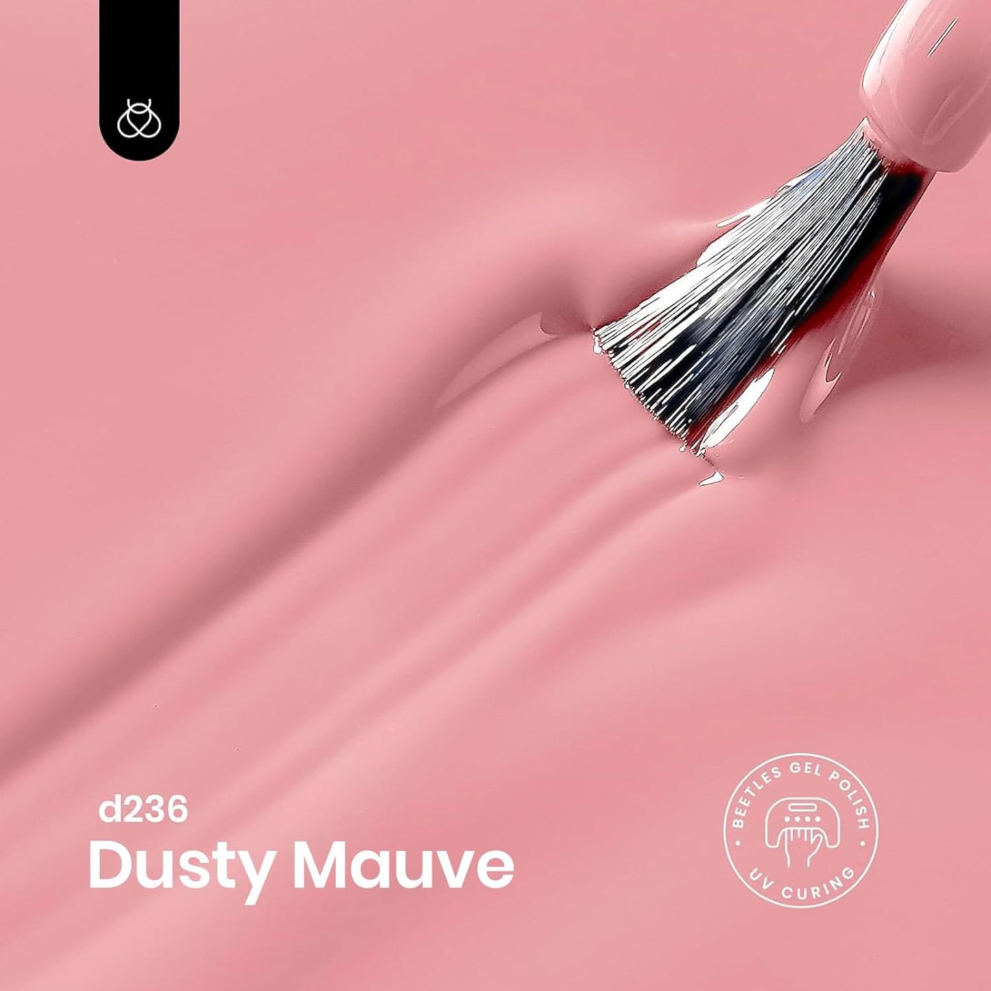 beetles 15ml Nude Pink Milky Gel Nail Polish Dusty Mauve Neutral Solid Color Soak Off LED UV Lamp DIY Decoration Manicure Fall Winter Nail Art Design Salon at Home Gift for Women-BrightBean Baby