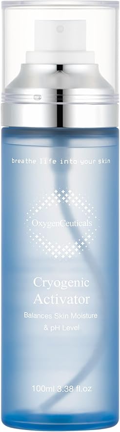 Cryogenic Activator (100ml / 3.38oz) – Facial Mist Toner for Hydrating, Soothing, and Cooling, Naturally Derived Deep Sea Water with Pure Oxygen, Suitable for All Skin Types-BrightBean Baby
