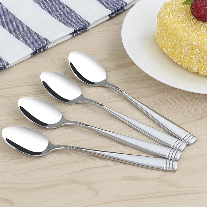 12 Pieces Small Stainless Steel Spoons, Stainless Steel Teaspoon Set
