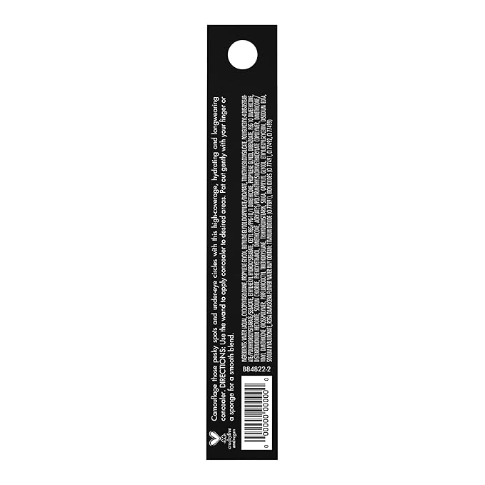e.l.f. Hydrating Camo Concealer, Covers Blemishes & Under-Eye Circles, Full-Coverage & Delivers A Satin Finish, Vegan & Cruelty-Free, Rich Walnut-BrightBean Baby