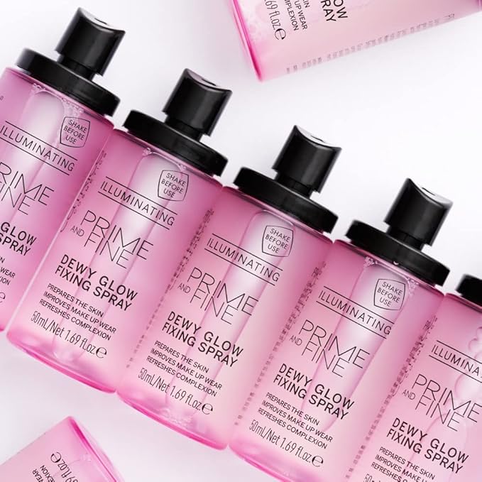 Catrice | Prime & Fine Illuminating Dewy Glow Spray | Transparent and Fast Drying Fixing Spray| Paraben Free & Vegan | Cruelty Free (Pack of 1)-BrightBean Baby