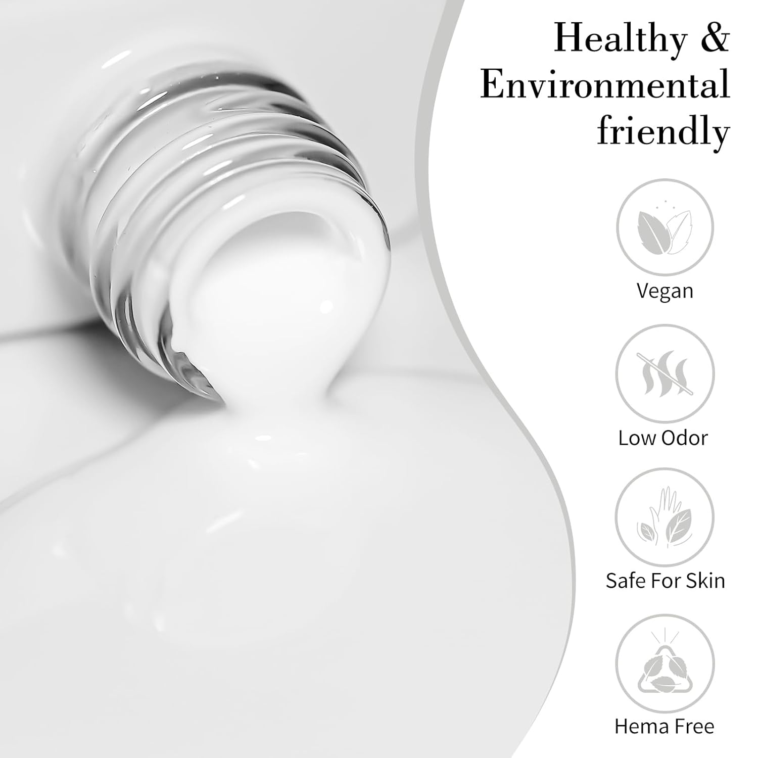 CANNI Milky White Jelly Gel Polish – 9ML Translucent Sheer Nude Soak-Off UV/LED Gel Nail Polish for DIY Manicure or Salon Use-BrightBean Baby