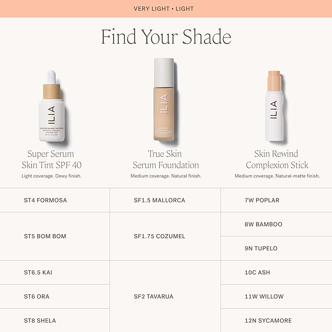 ILIA - Skin Rewind Complexion Stick - Foundation + Concealer + Skincare | Non-Toxic, Vegan, Cruelty-Free, Clean Makeup (9N - Tupelo, 0.35 oz | 10 g)-BrightBean Baby