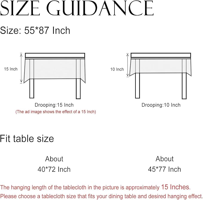 ISAENNE Designer Christmas Linen Rectangular Tablecloth,Light Beige Western Elegant Table Cloth,Wrinkle Resistant Decor Tablecloths for Dining Thanksgiving Kitchen Christmas,55"*87"-Carol G