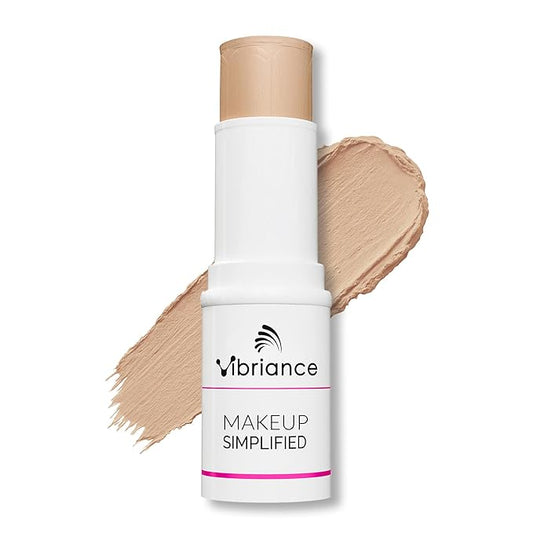 Vibriance Complexion Sticks - Foundation for Mature Skin - Sheer, Buildable Coverage Face Makeup Foundation for Older Women - 3-in-1 Base, Contour, Concealer - Beige-BrightBean Baby