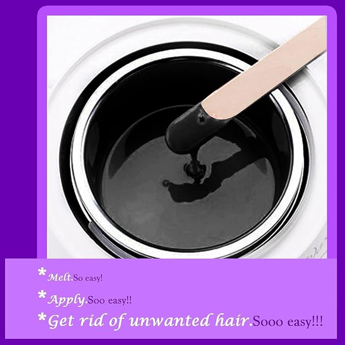 Wax Beads, 3.3lb Hard Wax Beads Bulk for Hair Removal, Face Brazilian for Bikini, Leg, Underarm, Wax Beans At Home Waxing Kit (Black)-BrightBean Baby