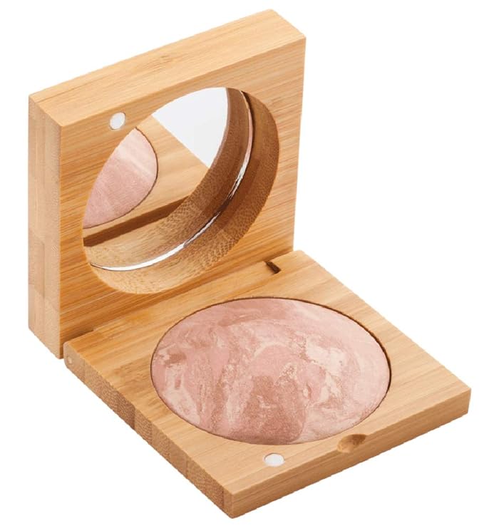 Antonym Cosmetics Baked Blush for Cheeks Face Powder Makeup Wrinkle Defying Minimize Fine Lines Pores Mattifying Sun Kissed Tan Contour (Rose)-BrightBean Baby