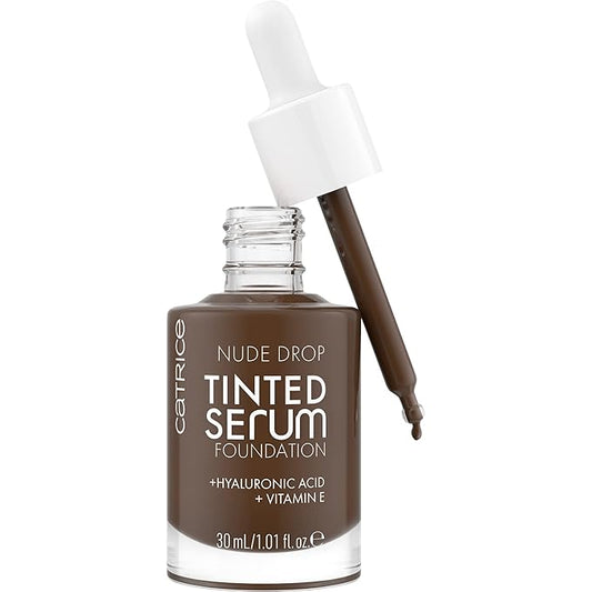 Catrice | Nude Drop Tinted Serum Foundation | Lightweight, Hydrating, Buildable Coverage | Enriched with Hyaluronic Acid & Vitamin E | Vegan & Cruelty Free (098N)-BrightBean Baby