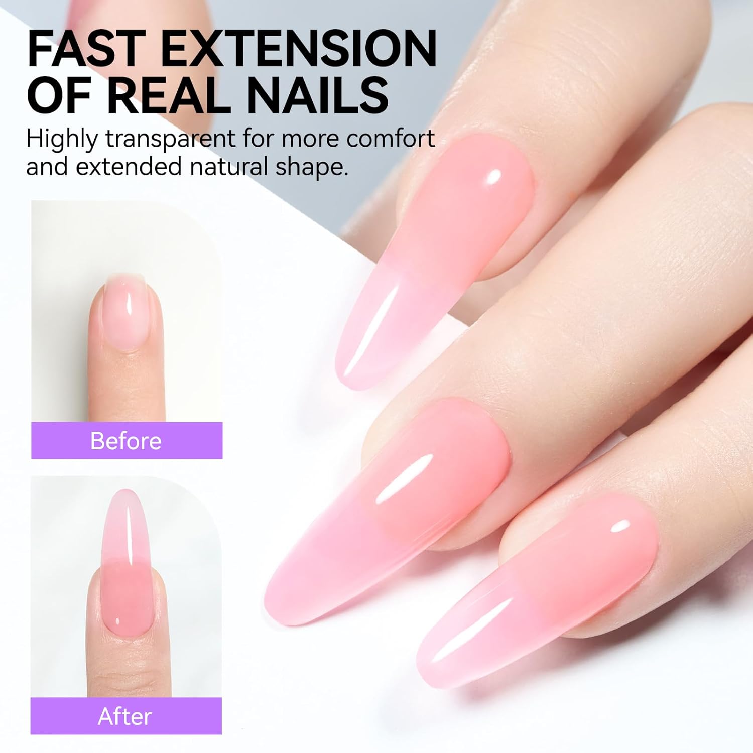 Gelike EC Dual Forms for Extension: 96 Pcs Color Nail Form, 4 Style 12 Size Nail Forms For Builder, Half Matte Gel Forms For Manicure Art Design Salon Diy-BrightBean Baby