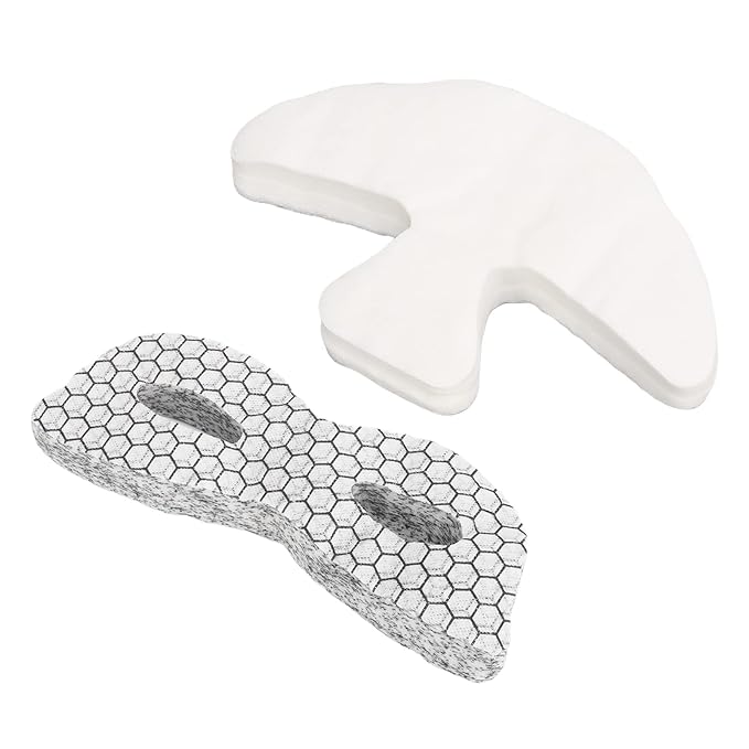 ZJchao Disposable Eye Forehead Masks, Eye Forehead Mask Paper Silk DIY Soft Disposable Hydrating Eye Care Paper Facial Eye Pads Spa DIY Clear Eye Mask Paper Beauty Sheets for Home Beauty-BrightBean Baby