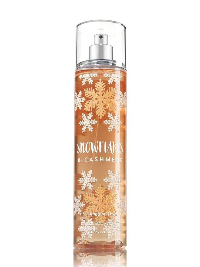 Bath and Body Works Cashmere Snowflakes Fine Fragrance Mist 8 Ounce Full Size-BrightBean Baby