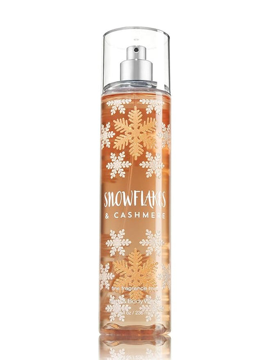 Bath and Body Works Cashmere Snowflakes Fine Fragrance Mist 8 Ounce Full Size-BrightBean Baby