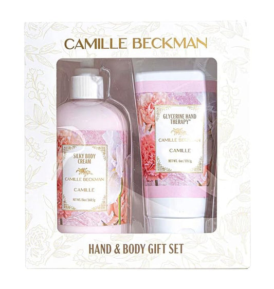 Camille Beckman Hand and Body Duet Set, Silky Body and Glycerine Hand Cream, Camille-BrightBean Baby