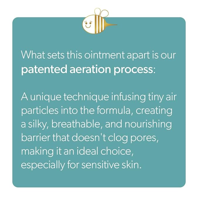 Waxelene Original Aerated Lip Balm Tin, Best Lip Balm Ever Organic Calming Multipurpose Ointment Baby Eczema Dry Sensitive Skin Body Face Moisturizer-BrightBean Baby