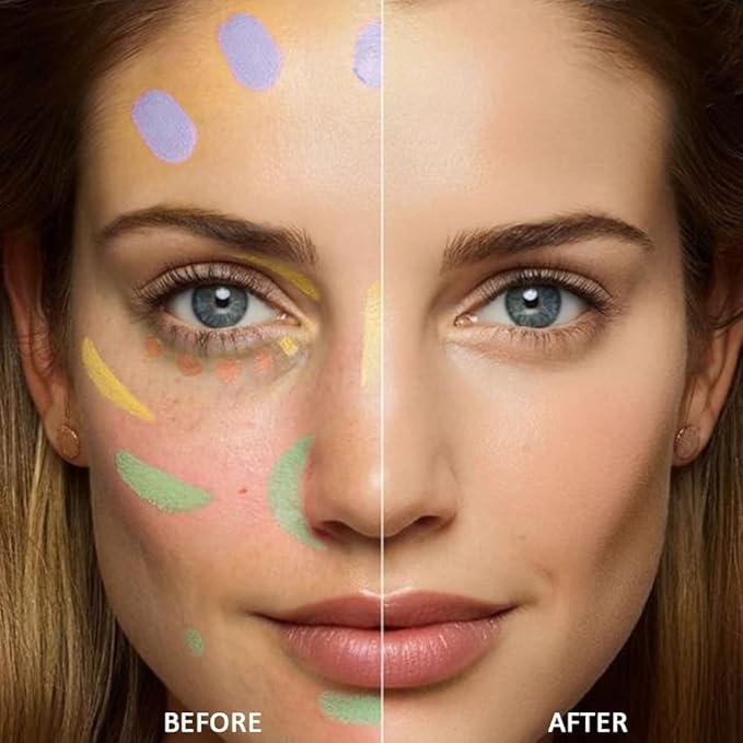 Concealer Cream Makeup Palette Color Corrector,Under Eye Brightener Concealer Dark Circle Concealer Palette,Waterproof Foundation Cream Based Makeup Palette Full Face Contour Kit for Beginners-BrightBean Baby