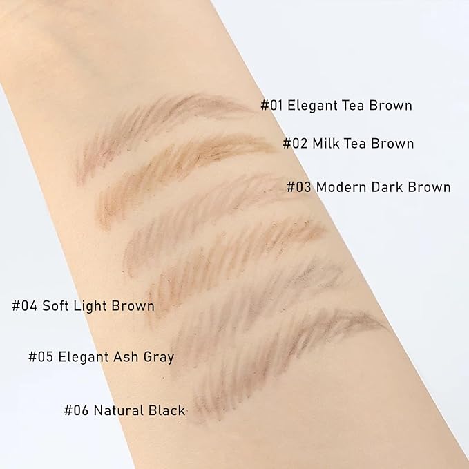 Eyebrow Pencils for Women,1Pack Micro Eyebrow Pencil Waterproof Smudgeproof,Ultra-Precise Tip Long-Lasting Brow Pencils for Natural Looking Eyebrows,Built-In Spoolie Brush,02 Milk Tea Brown.-BrightBean Baby