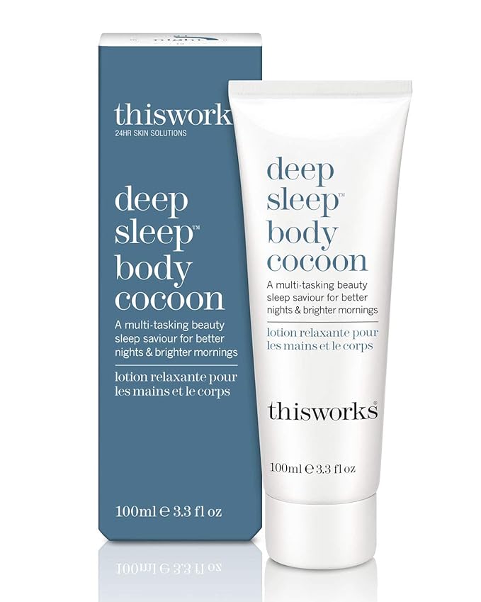 THISWORKS Deep Sleep Body Cocoon – Hydrating Body Lotion with Lavender, Chamomile & Vetivert – Soothing Nighttime Moisturizer for Dry Skin, Promotes Relaxation & Better Sleep – 100ml-BrightBean Baby