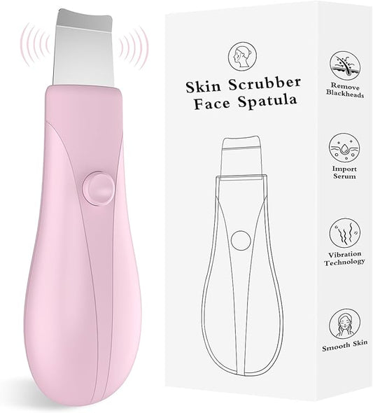 Skin Scrubber Face Spatula Skin Spatula Pore Cleaner Blackhead Remover Tools for Facial Deep Cleansing Skin Care Tool for Men and Women (Pink)-BrightBean Baby