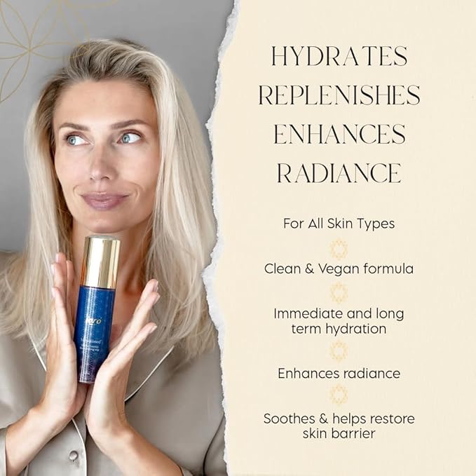 ieró Beauty Lavender, Chamomile & Frankincense Replenishing Facial Mist | Hydrating Toner | Calming, Restorative Hydrolat Essence | Strengthens Skin Barrier & Soothes Redness | Non-Comedogenic, Vegan-BrightBean Baby