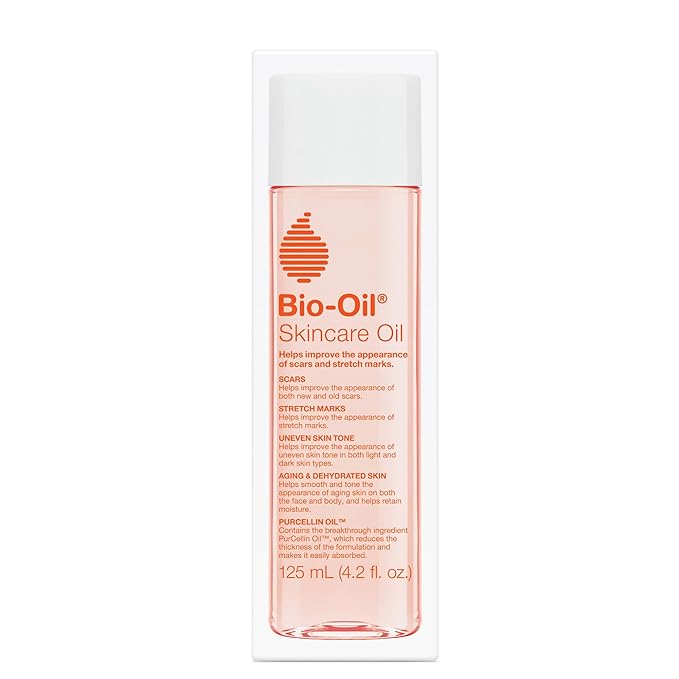 Bio-Oil Skincare Body Oil Serum for Scars and Stretch Marks, Face and Body Moisturizer with Vitamin E & A for Sensitive Dry Skin, Dermatologist Recommended, Non-Comedogenic, 4.2 Oz-BrightBean Baby