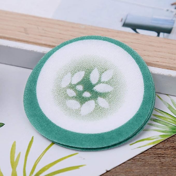 100pcs Under Eye Pads Disposable Cucumber Print Non-Woven Eye Patches Eyelash Pad DIY Eye Care Tool for Home Travel and Salon-BrightBean Baby