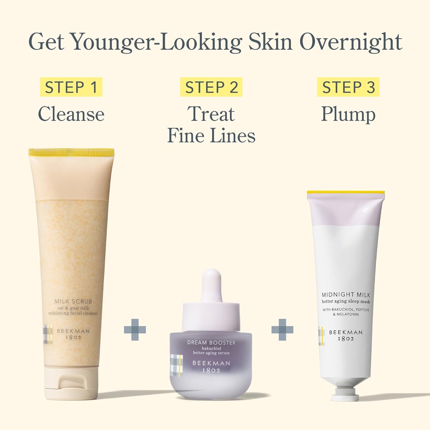 Beekman 1802 Dream Booster Bakuchiol Face Serum - Retinol Alternative for Sensitive Skin - Fine Lines & Pore Minimizer - Vegan - Fragrance Free -0.5 fl oz-BrightBean Baby