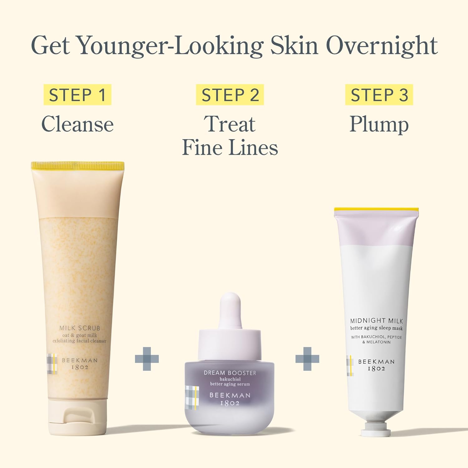 Beekman 1802 Dream Booster Bakuchiol Face Serum - Retinol Alternative for Sensitive Skin - Fine Lines & Pore Minimizer - Vegan - Fragrance Free -0.5 fl oz-BrightBean Baby