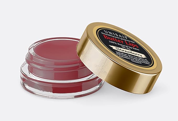 Strawberry Lip Balm - Vegan Lip Balm Lip Brightening for Dark Lips | Best Lip Balm | Moisturizing Lip Balm | Best Lip Moisturizer for Very Dry Lips | Lip Balm Organic (0.28Fl oz 8g)-BrightBean Baby